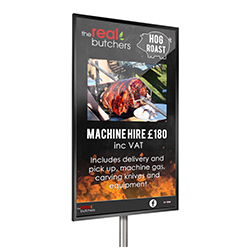 inVoke Digital Signage outward-facing advertising screens