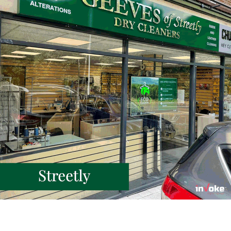 Digital Signage for Dry Cleaners & Laundry Services inVoke