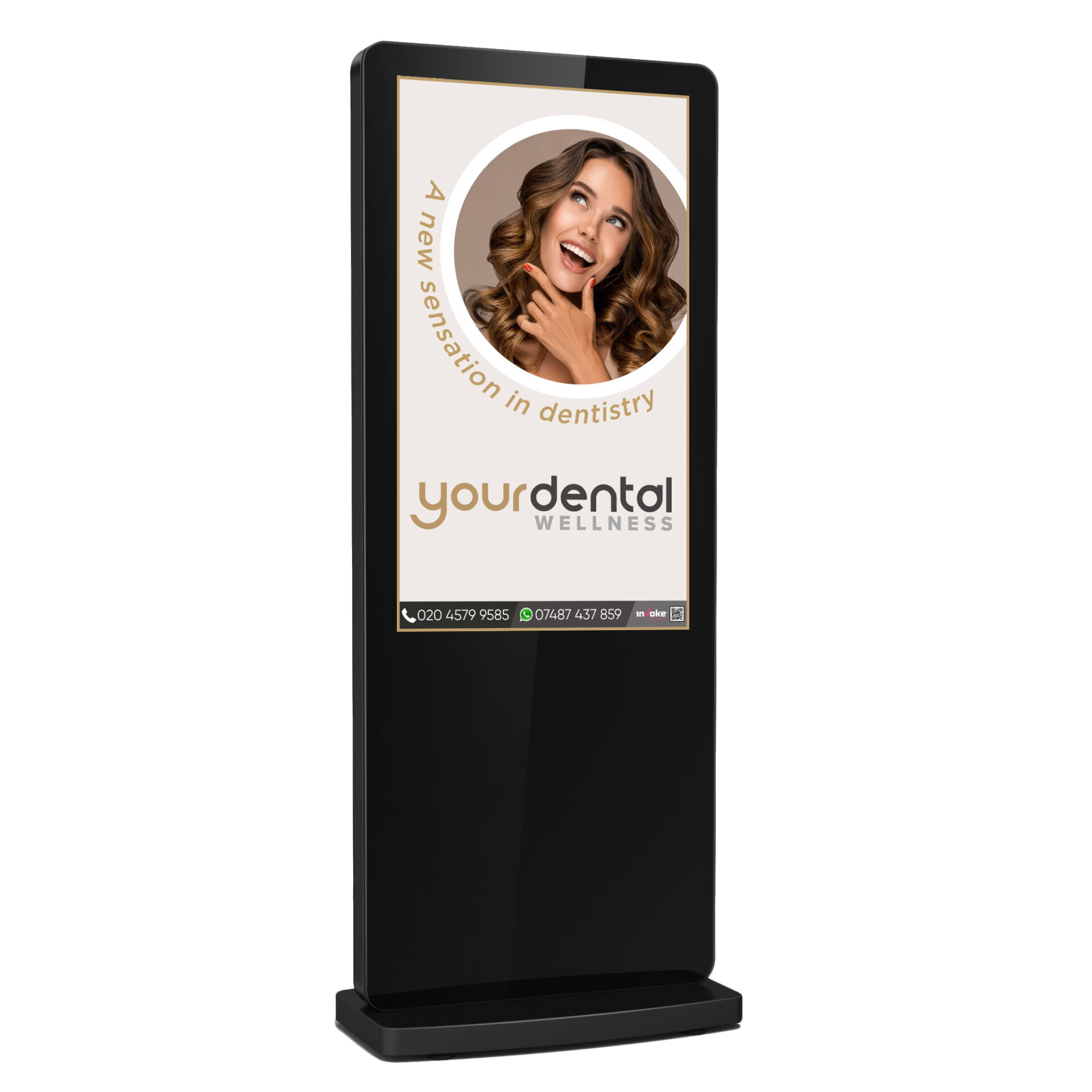 your dental wellness advert on free standing sign
